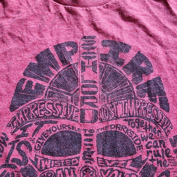 Star Wars Darth Vader Shirt Mens M Red Phrases Words Disney Empire Dark Side - Picture 4 of 5